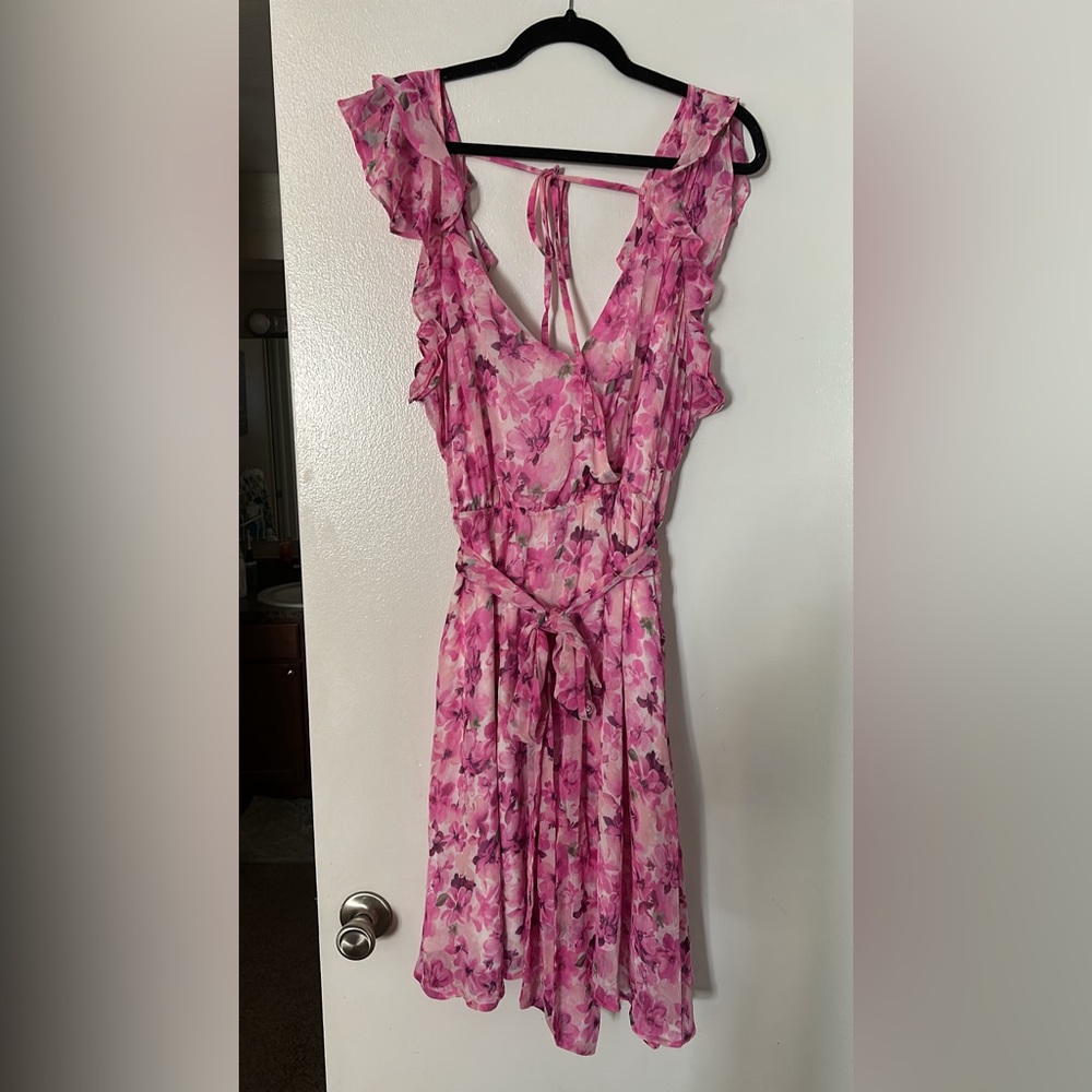 Pink Floral Dress